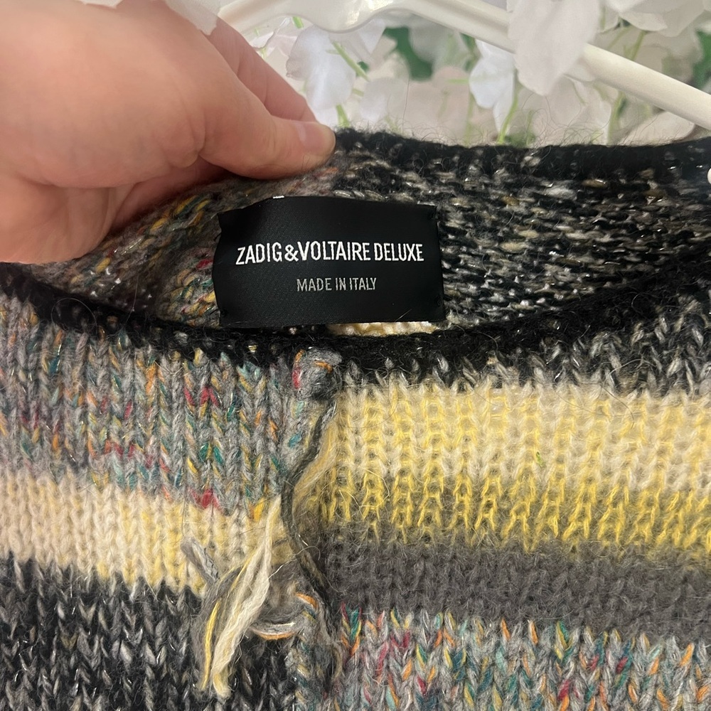 Women's Striped Sweater - Multicolor - Picture 3 of 6